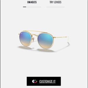 Ray bans round double bridge